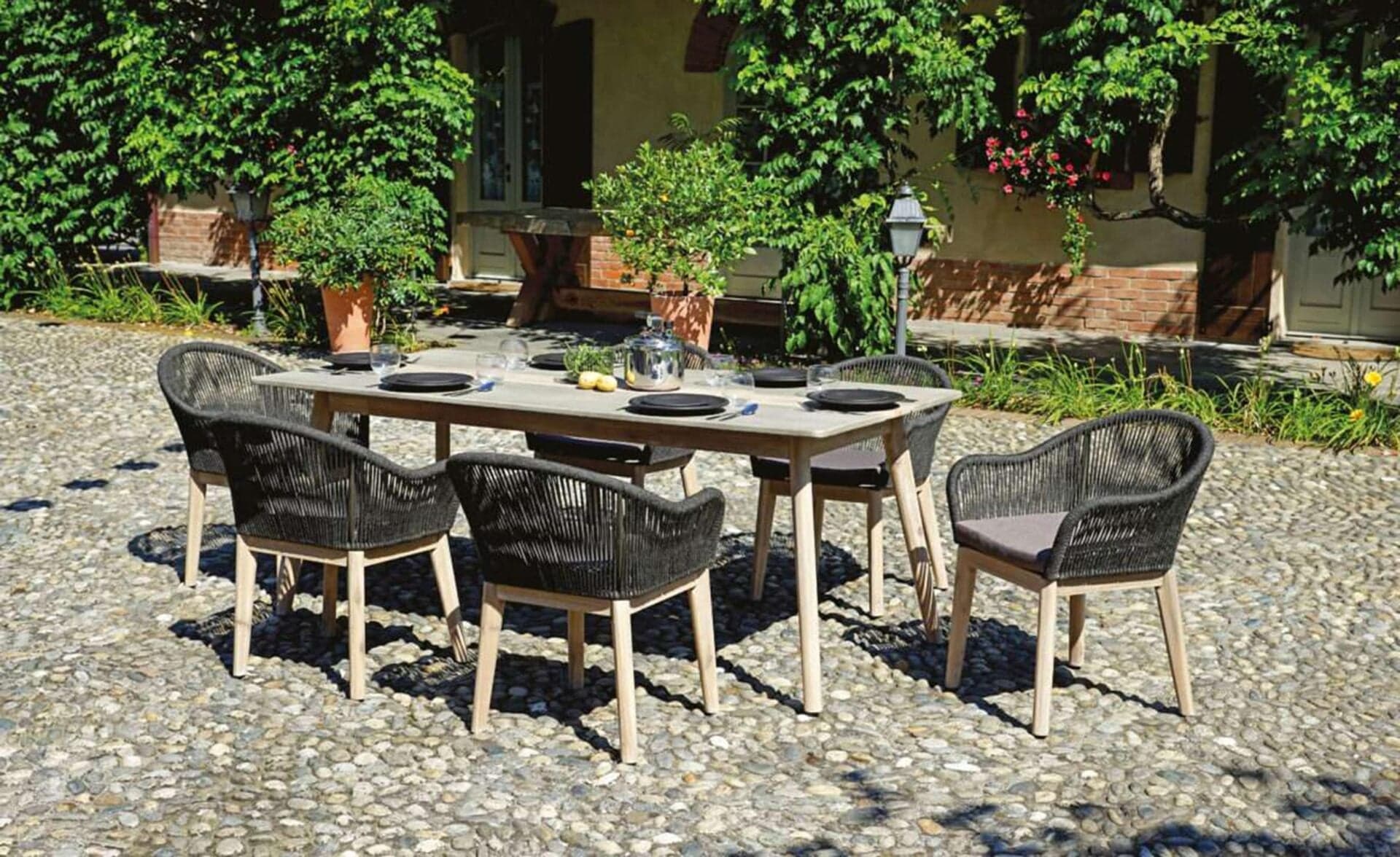 Arredo giardino in corda