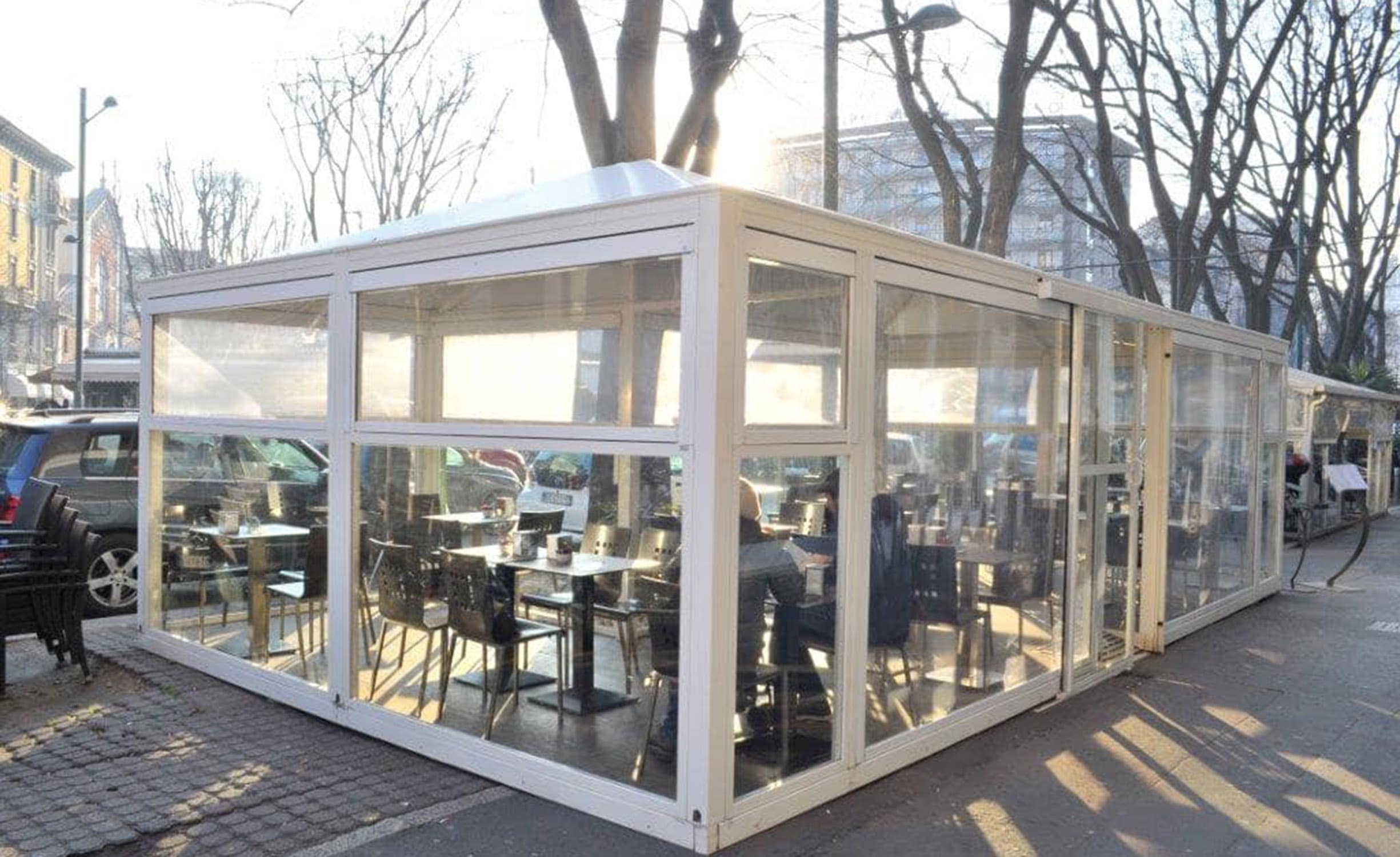 Gazebo in ferro con pedana