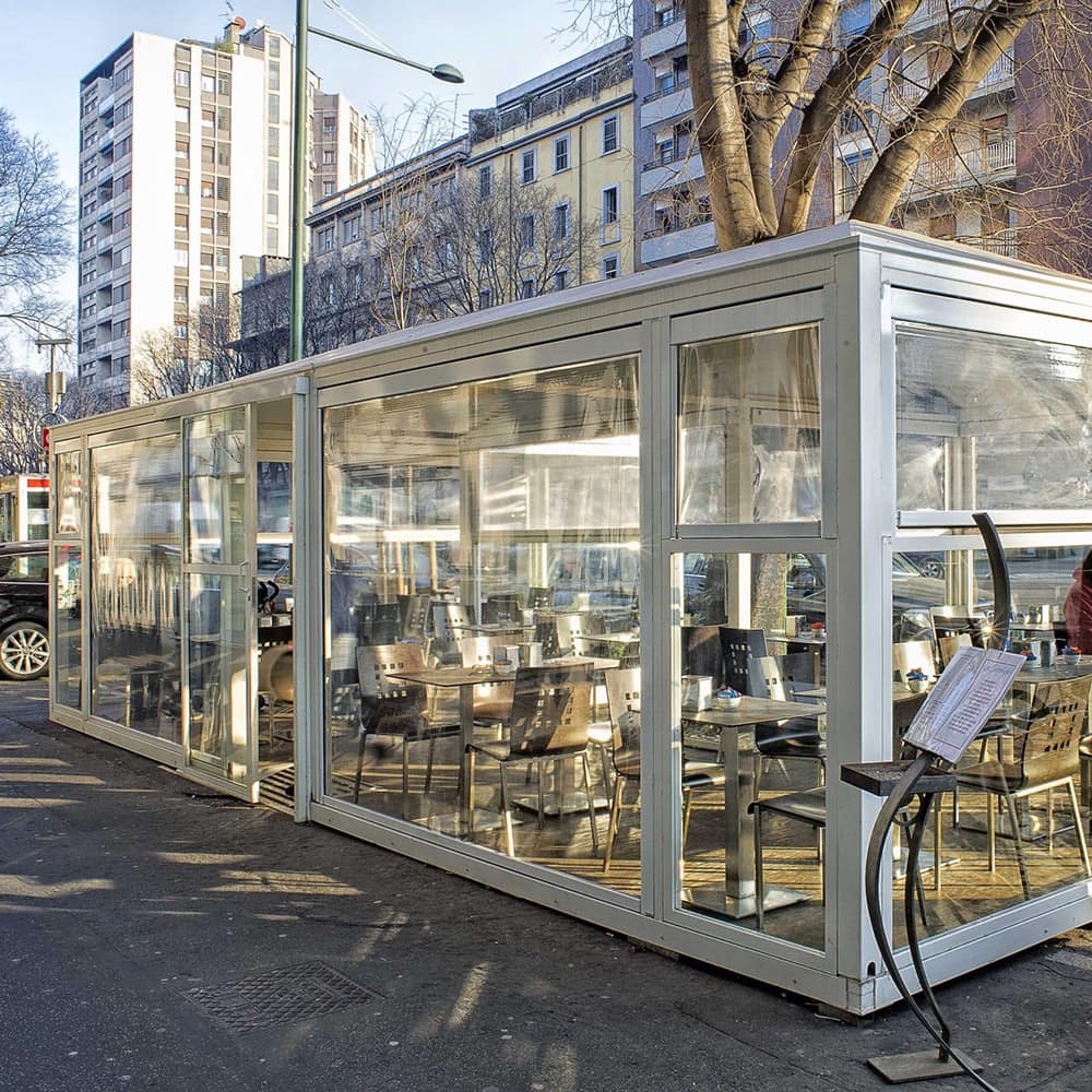 Gazebo in ferro con pedana
