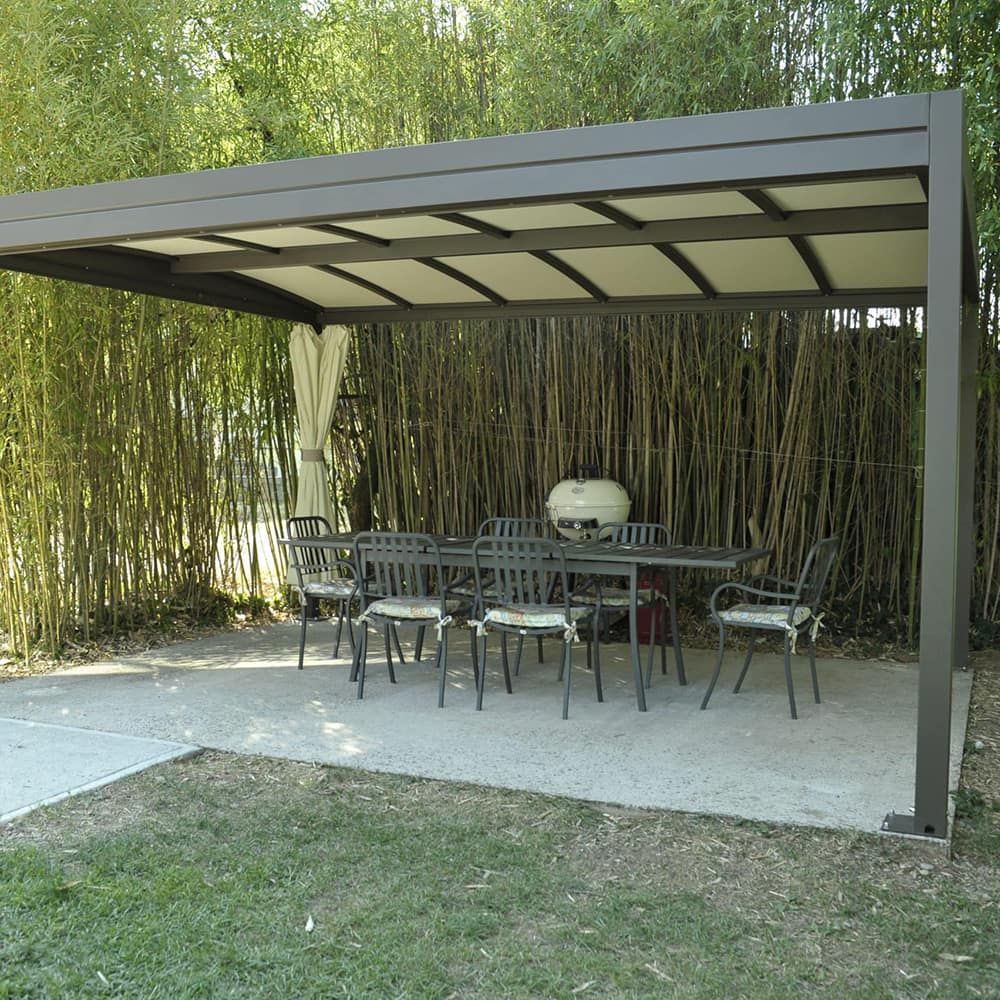 Gazebo piatto con scarico acqua laterale