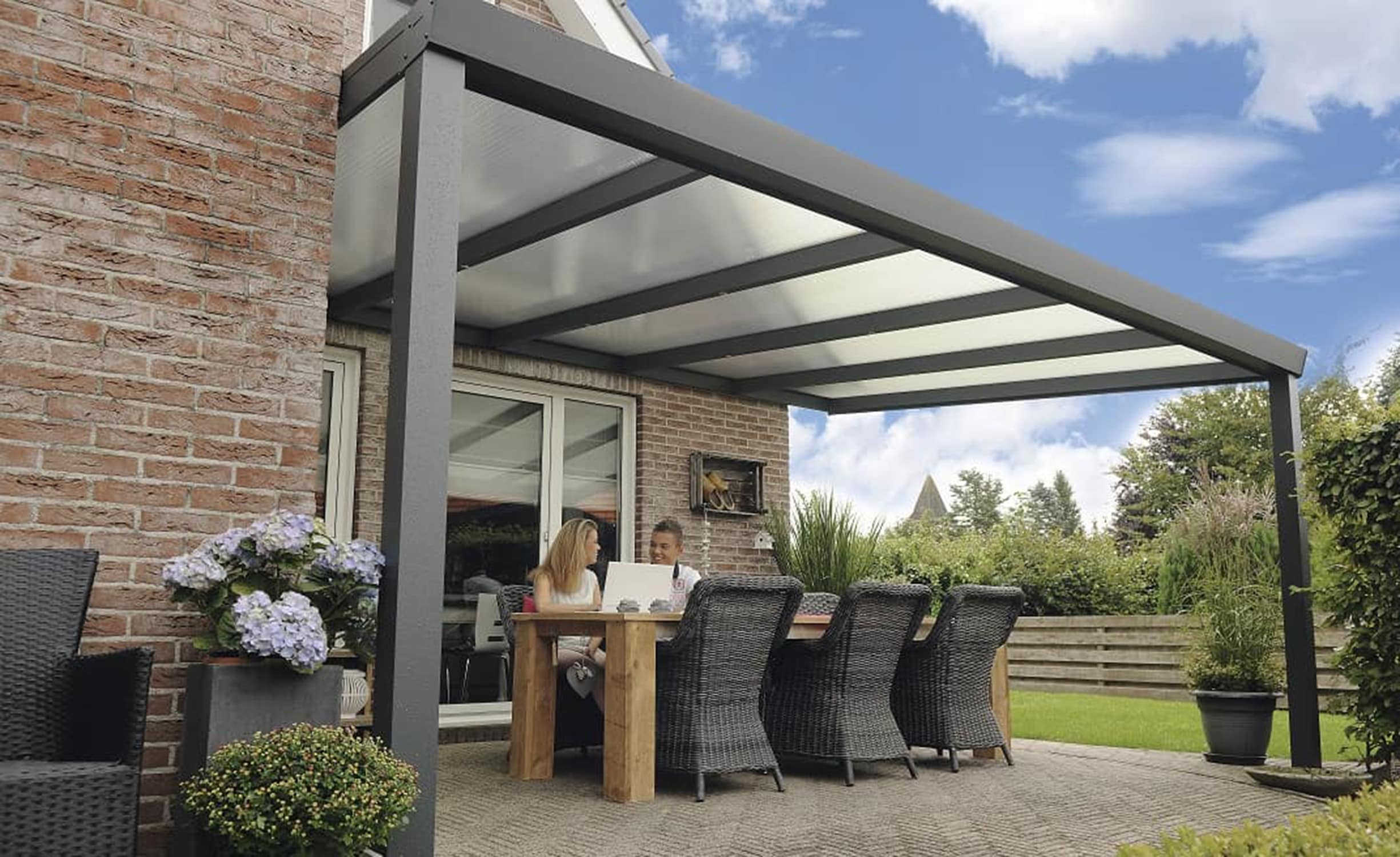 Veranda con policarbonato
