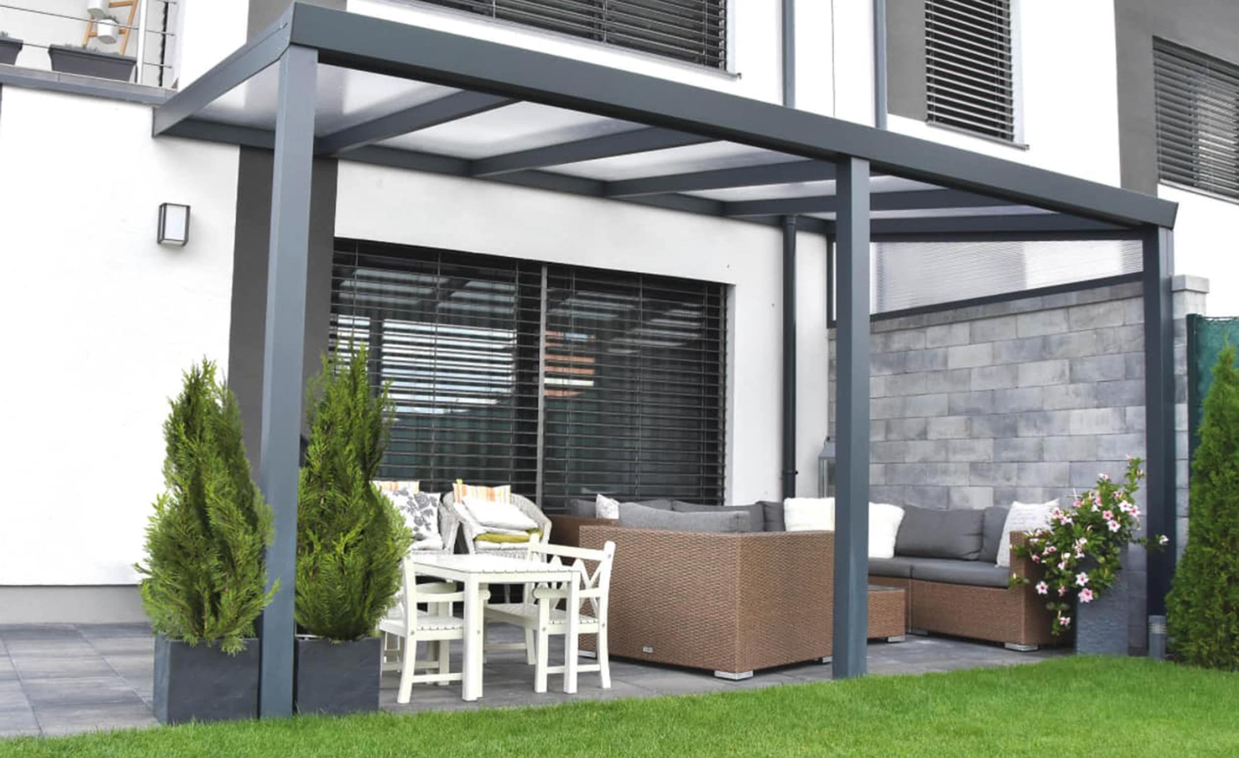 Veranda con policarbonato