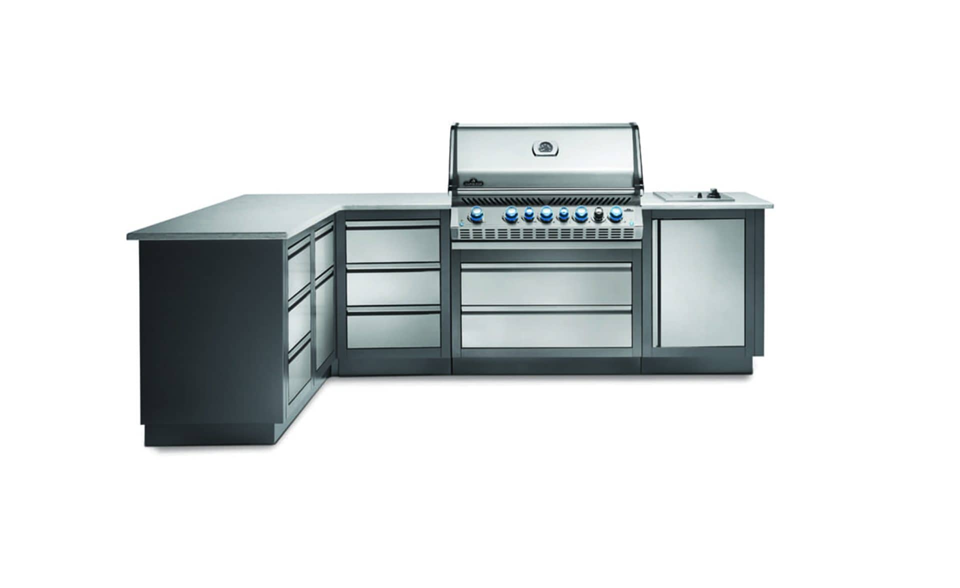 Cucina barbecue modulare inox
