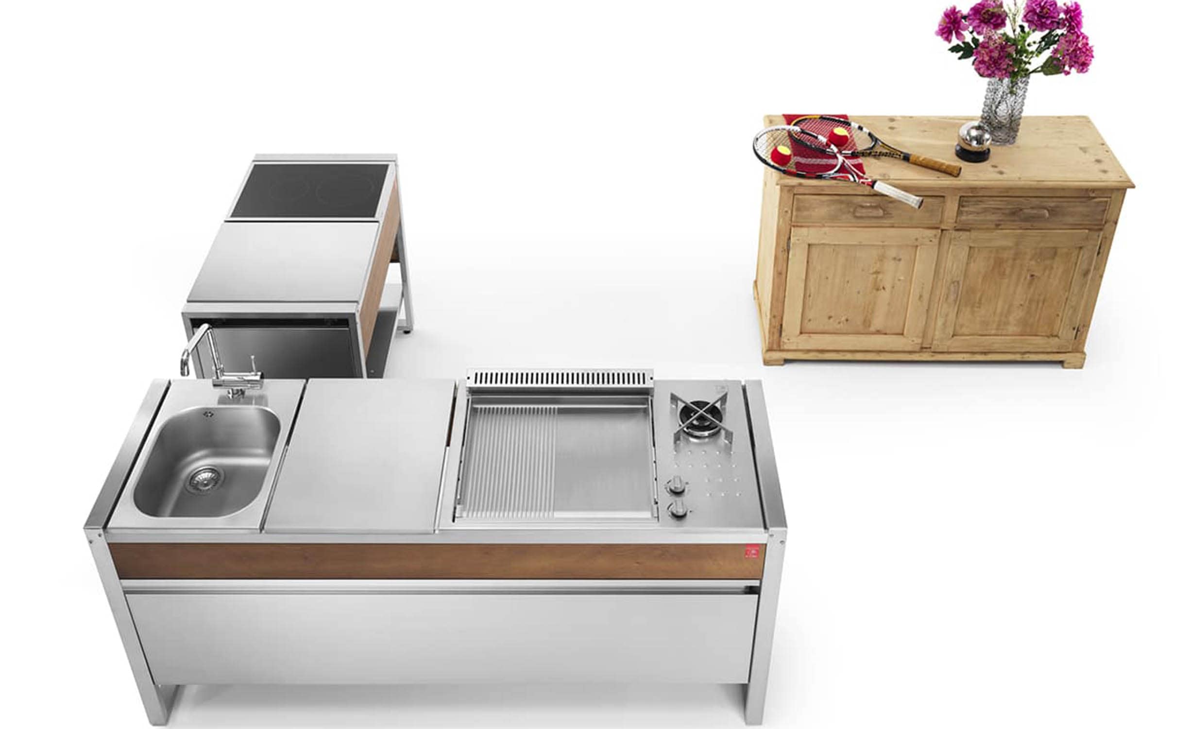 Piastra cooking station