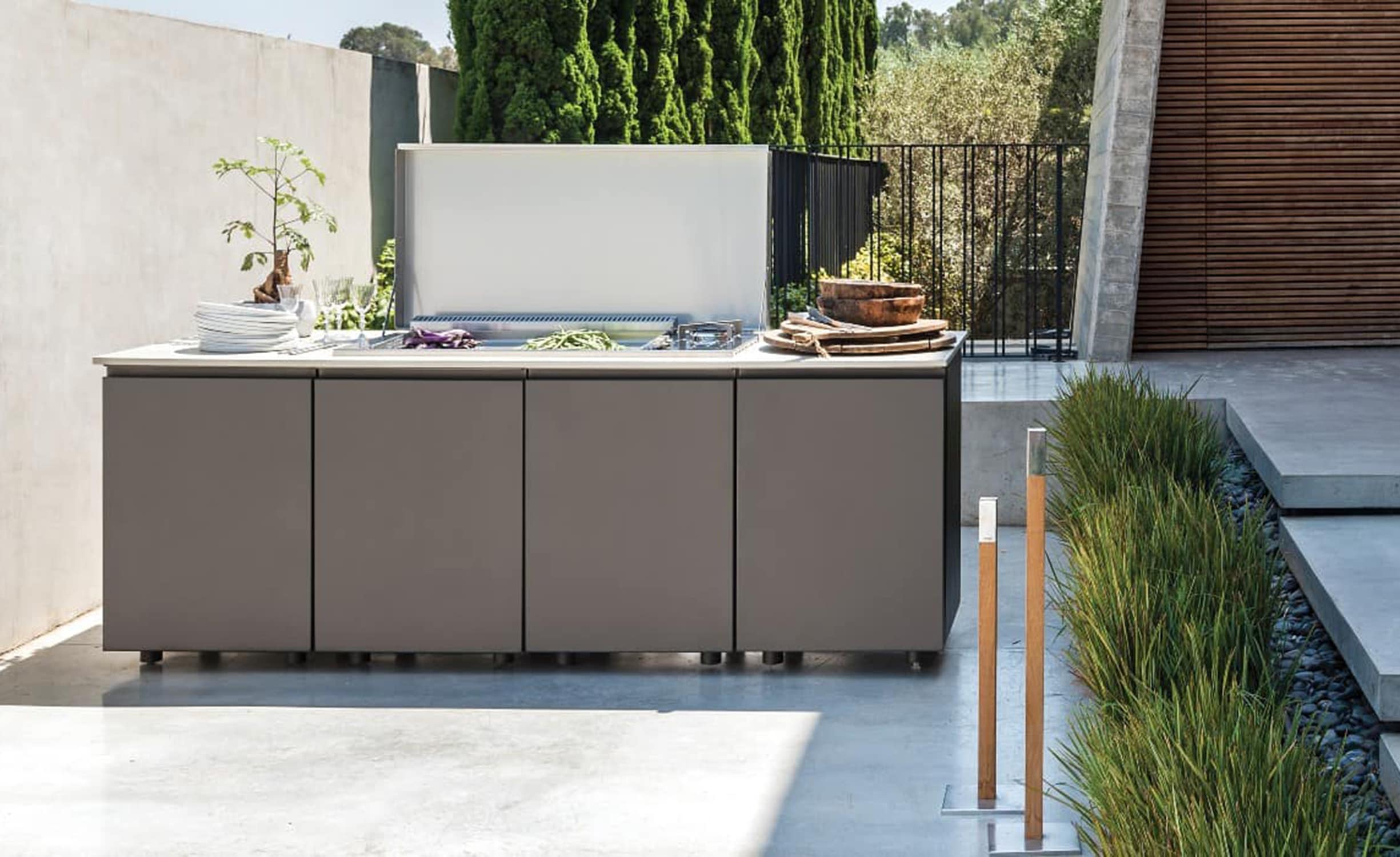 Piastra grill da inserto in acciaio inox