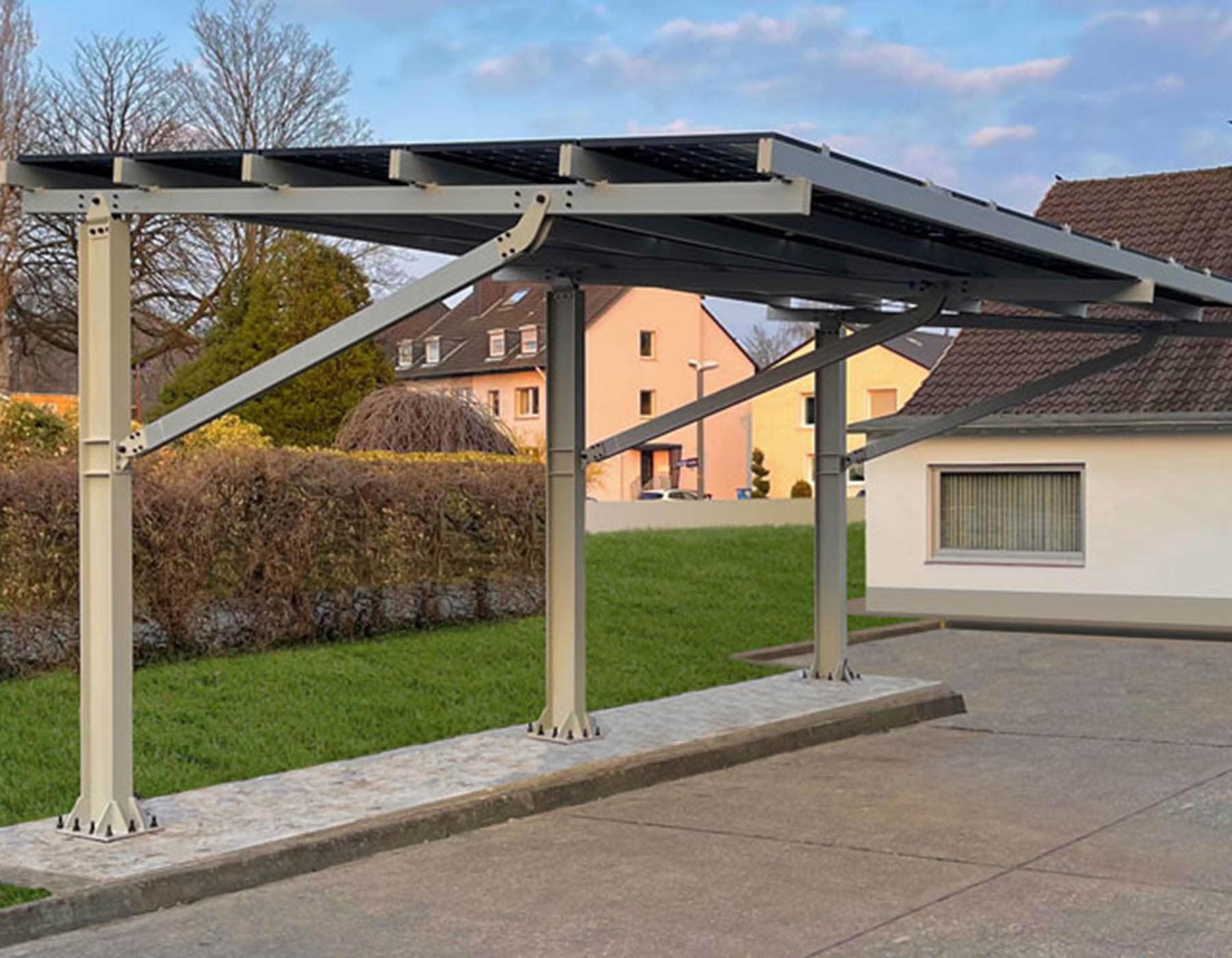 Pergola fotovoltaica basic con accumulo