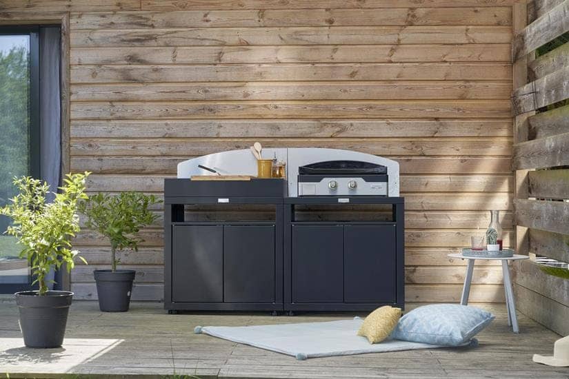Le Marquier Cucina 2 Elementi con Credenze Nero