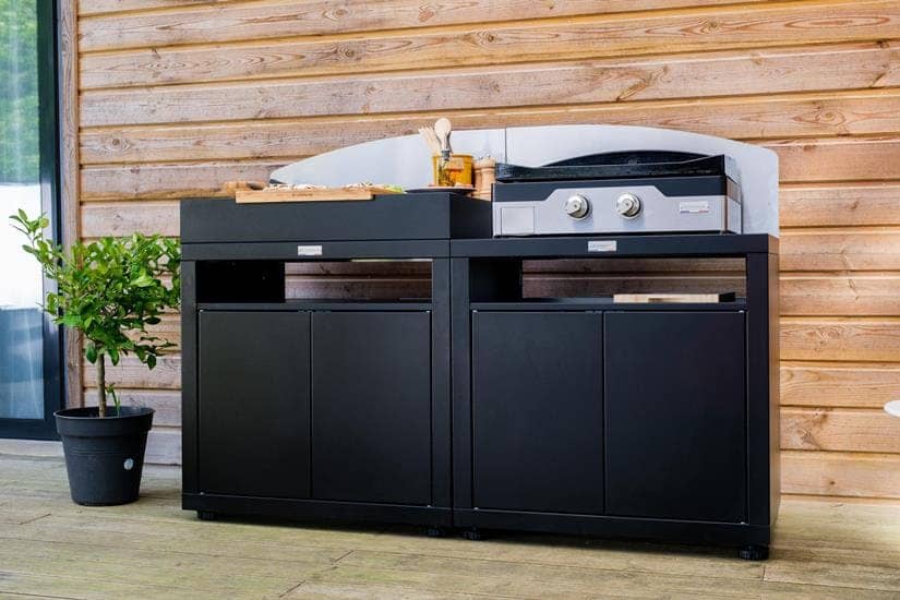Le Marquier Cucina 2 Elementi con Credenze Nero