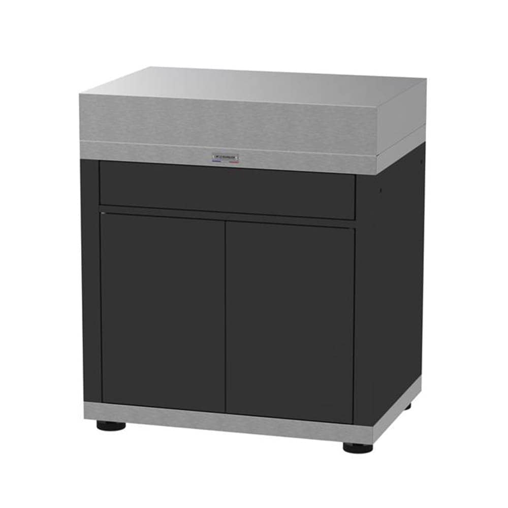 Le Marquier Mobile con Cassetto e Piano in Inox 80 x 55 cm