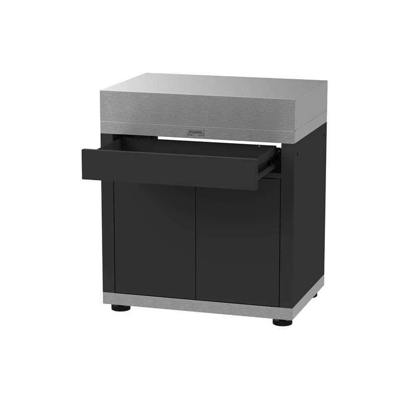 Le Marquier Mobile con Cassetto e Piano in Inox 80 x 55 cm