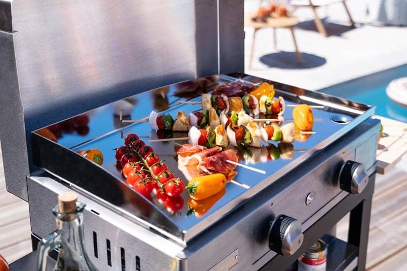 Le marquier Piastra Liscia A Gas La Plancha Acciaio Inox 260