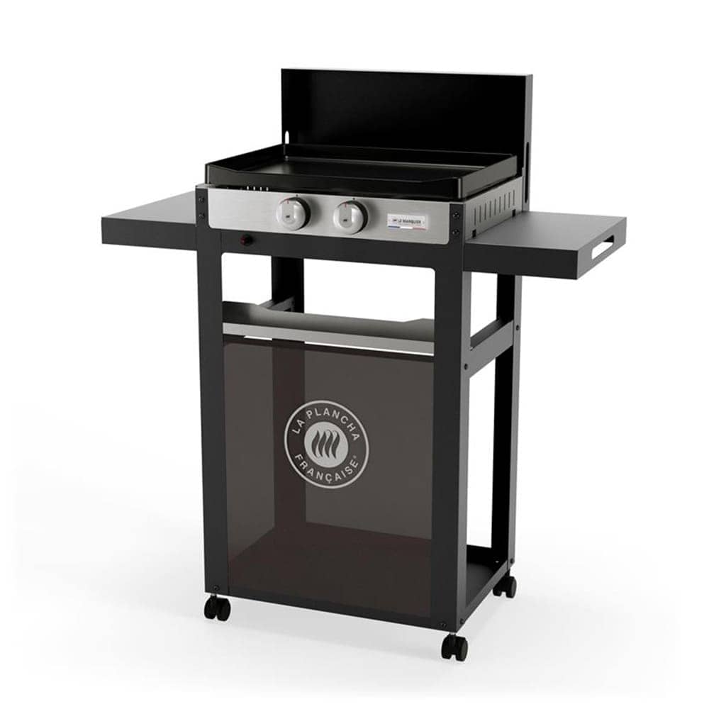Le marquier Piastra Liscia A Gas La Plancha Francaise 250 Duo Edition, Carrello E Coperchio Inclusi