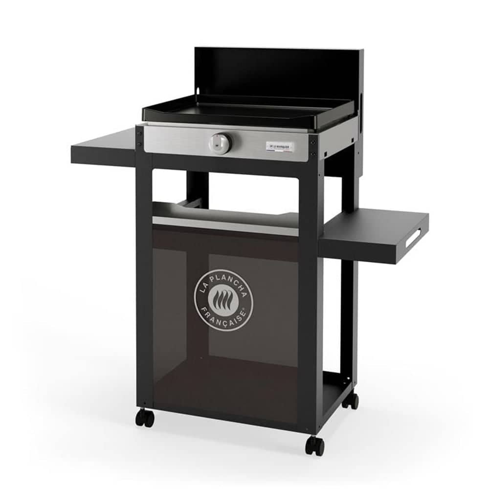 Le marquier Piastra Liscia Elettrica La Plancha Francaise 150 Duo Edition (Coperchio, Carrello, Porta-Spezie E Tendina Inclusi)