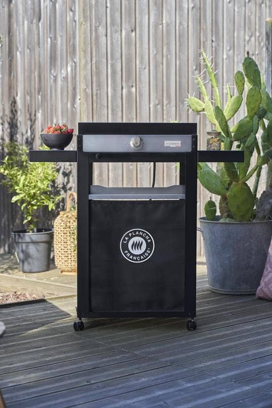 Le marquier Piastra Liscia Elettrica La Plancha Francaise 150 Duo Edition (Coperchio, Carrello, Porta-Spezie E Tendina Inclusi)