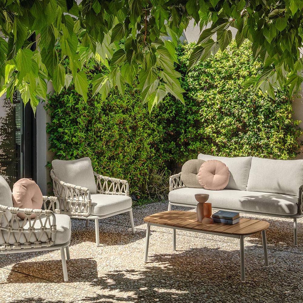 Talenti set Iris Divano 2 Poltrone e Tavolino per un Outdoor di Design