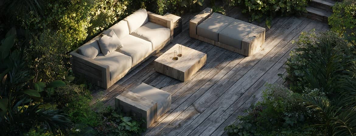 Mobili da giardino ECO in materiale riciclato
